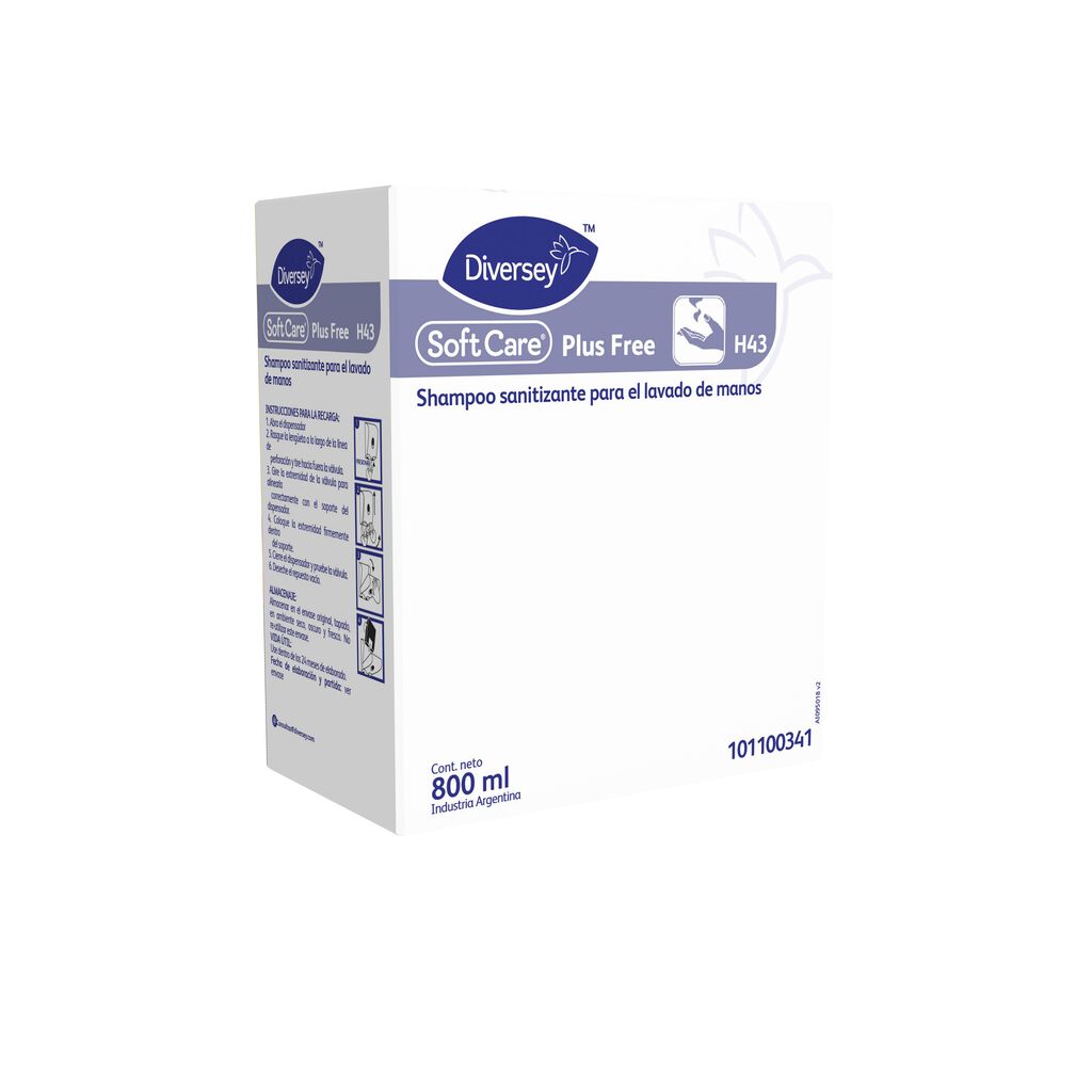 SOFTCARE PLUS FREE 6x800ml - JABÓN SANITIZANTE PARA EL LAVADO DE MANOS